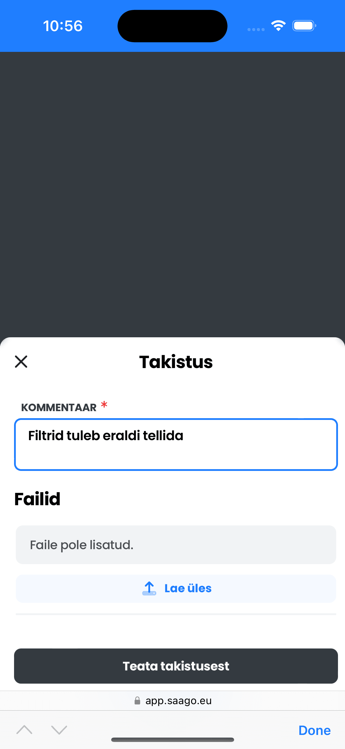 Tööde teostaja vaade